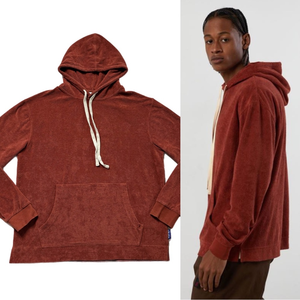 UO Without Walls Rust Brown French Terry Coastal‎ Hoodie M